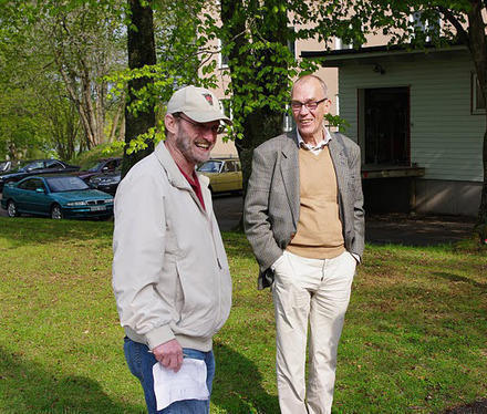 <I>The chairman Bert Rudal and the treasurer Carl-Gustaf Olsson </I>