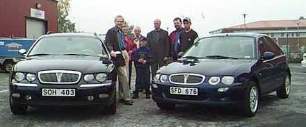 <I>Ny stor Rover 75 Tourer eller ny liten Rover 25 var frgan fr dagen nr Roverklubben trffades hos Wlkes bil fr provkrning.</I> 